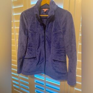 Lilly Pulitzer Long Sleeve Blue Peri Cozy Full-Zip Jacket Sz M